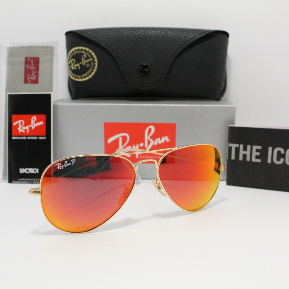  LAST ONE  RAYBAN 3025 112/4D POLARIZED ORANGE